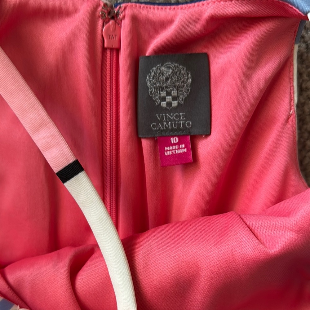 Vince Camuto Pink and Blue Halter Sundress - Picture 2 of 3